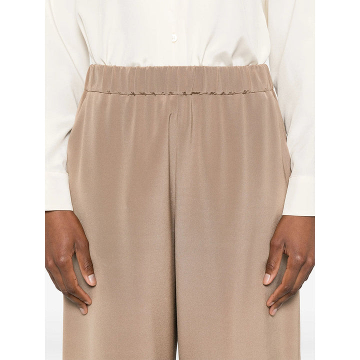 Max Mara Brown Trousers - Palazzo Pants Women