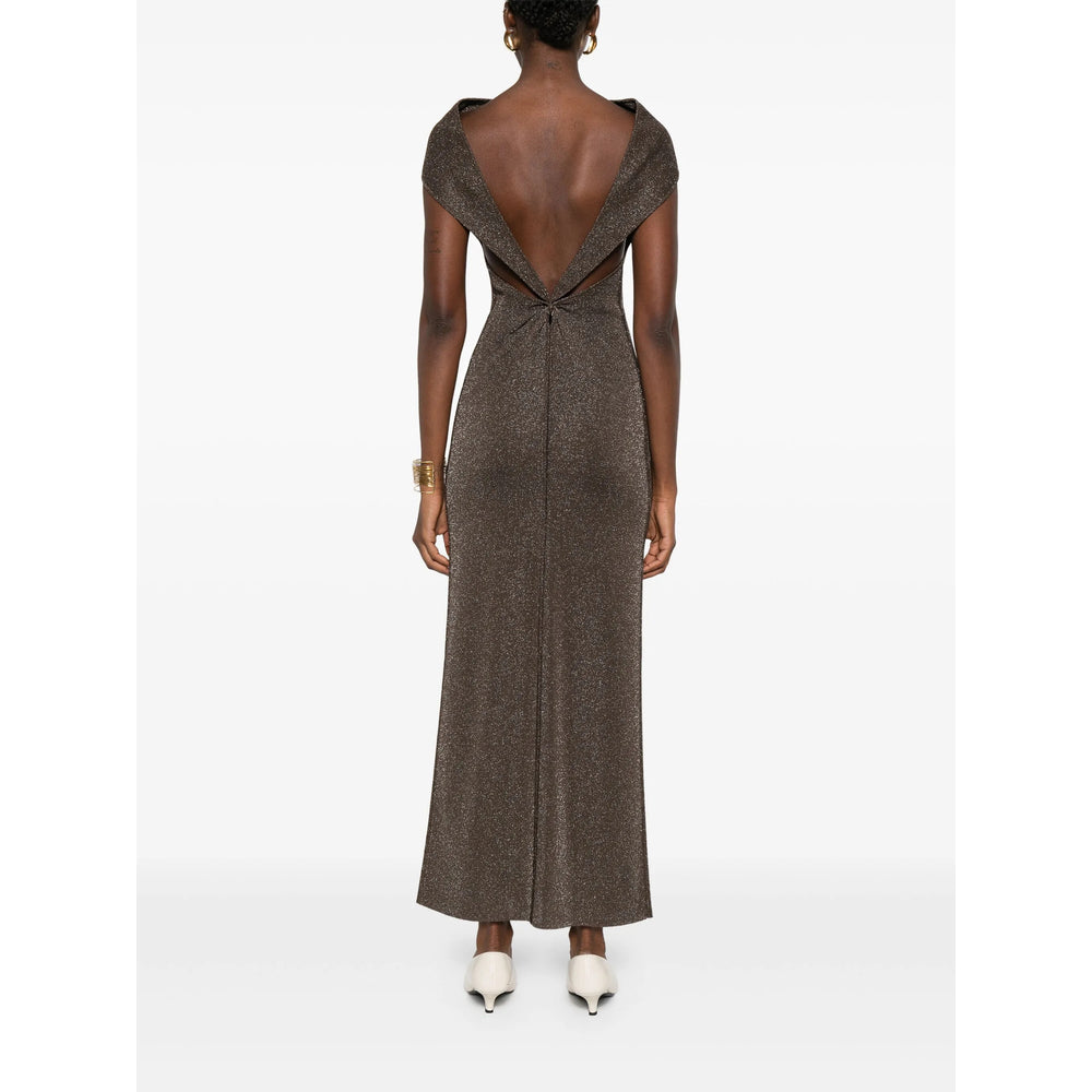Max Mara Pianoforte Brown Dresses - Evening Dresses Women