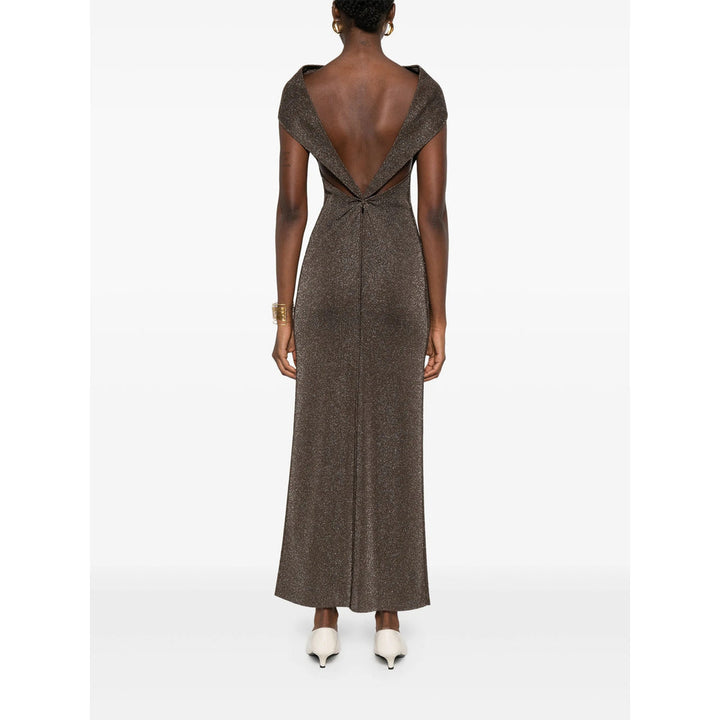 Max Mara Pianoforte Brown Dresses - Evening Dresses Women