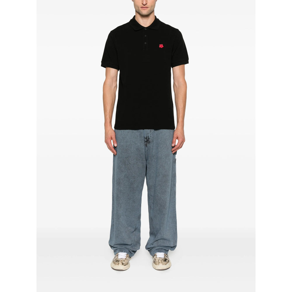 Kenzo Black Polo Shirts Men