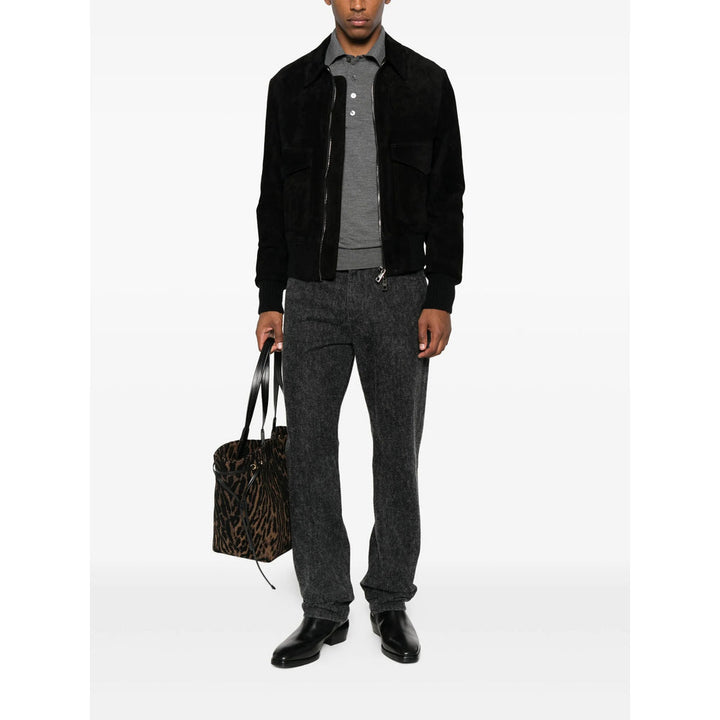 Tom Ford Grey Polo Shirts Men