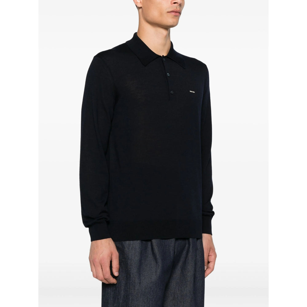 Prada Blue Polo Shirts Men