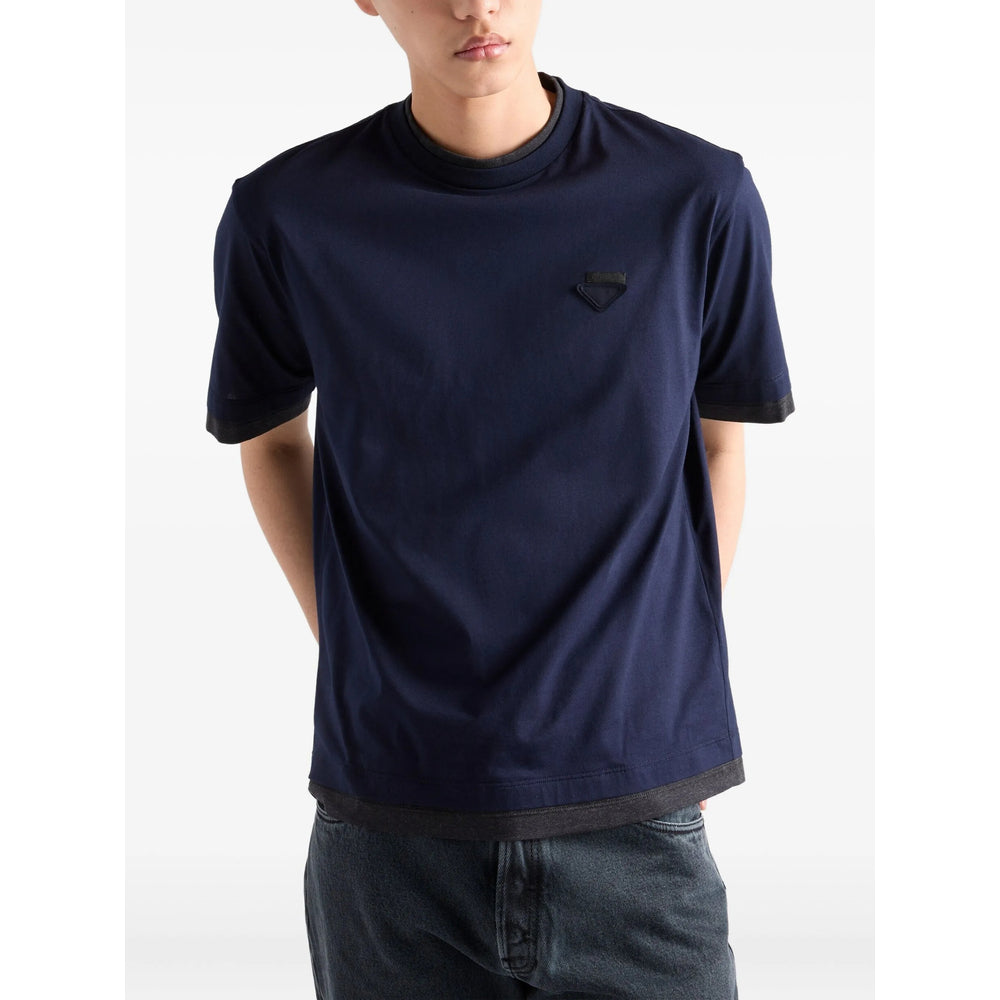 Prada Blue T-Shirts & Vests - T-Shirts Men
