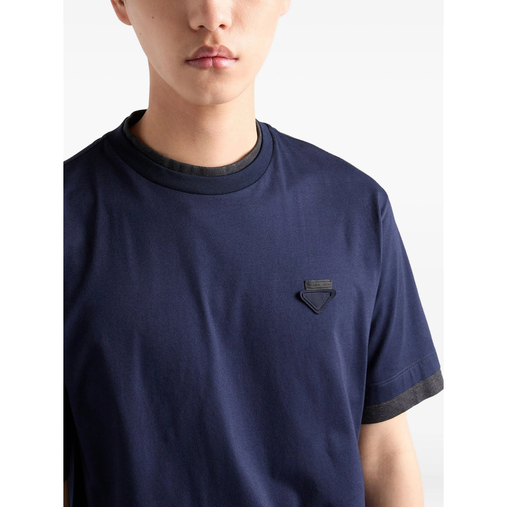 Prada Blue T-Shirts & Vests - T-Shirts Men