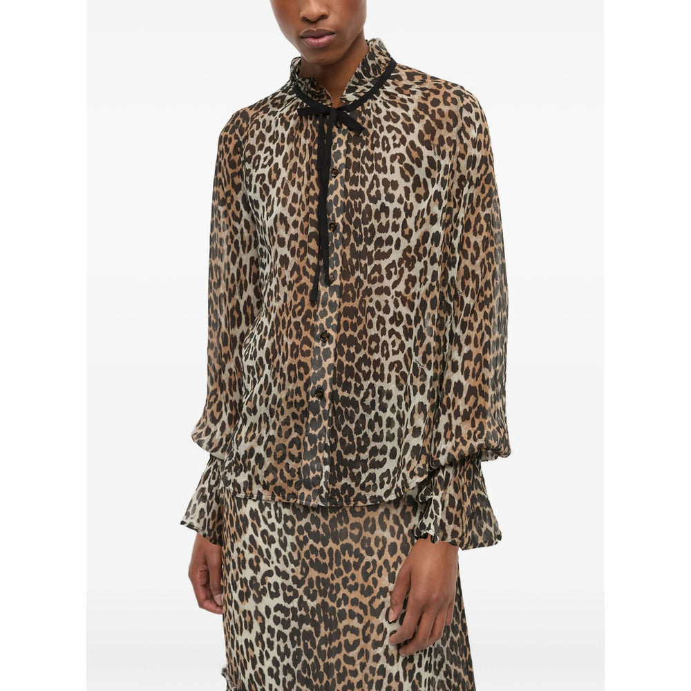 Ganni Neutrals Tops - Blouses Women