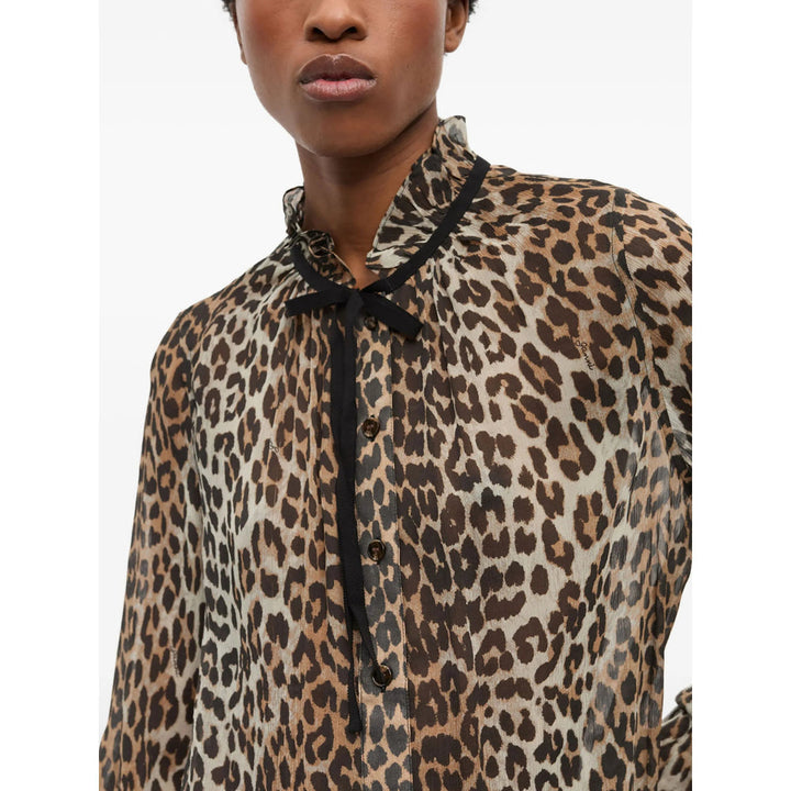 Ganni Neutrals Tops - Blouses Women