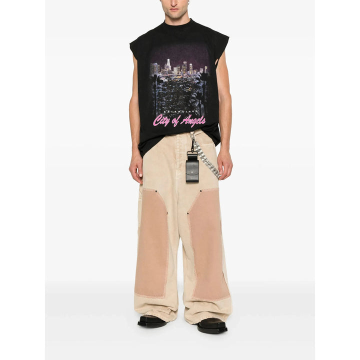 Balenciaga Neutrals Trousers - Wide-Leg Trousers Men