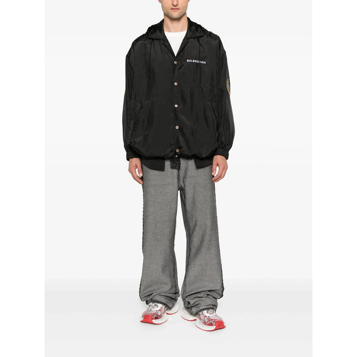 Balenciaga Black Jackets - Hooded Jackets Men
