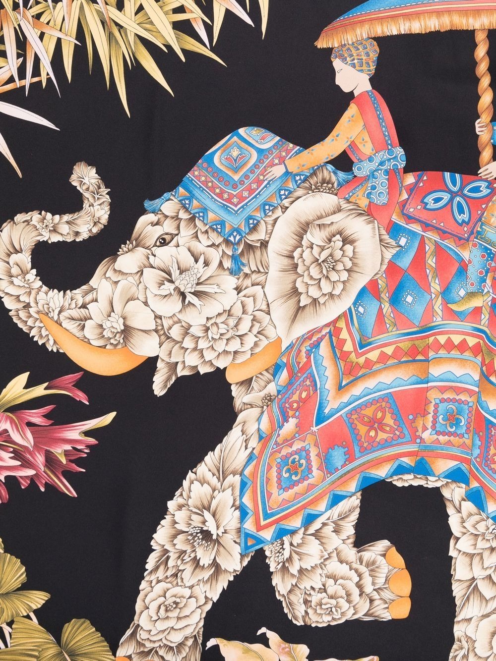 Ferragamo Women India Print Silk Scarf