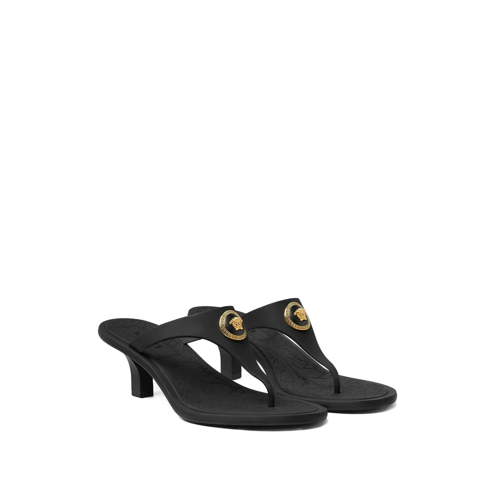 Versace Black Sandals Women