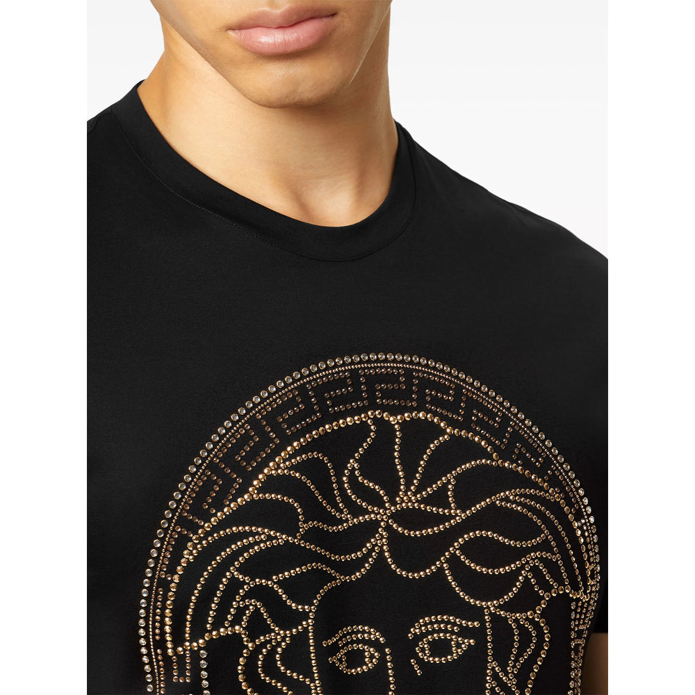 Versace Black T-Shirts & Vests - T-Shirts Men