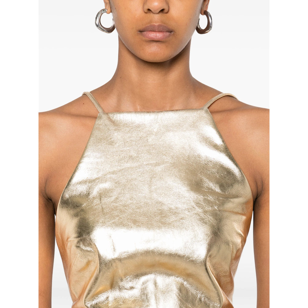 Cult Gaia Gold Tops - Vests & Tank Tops Women