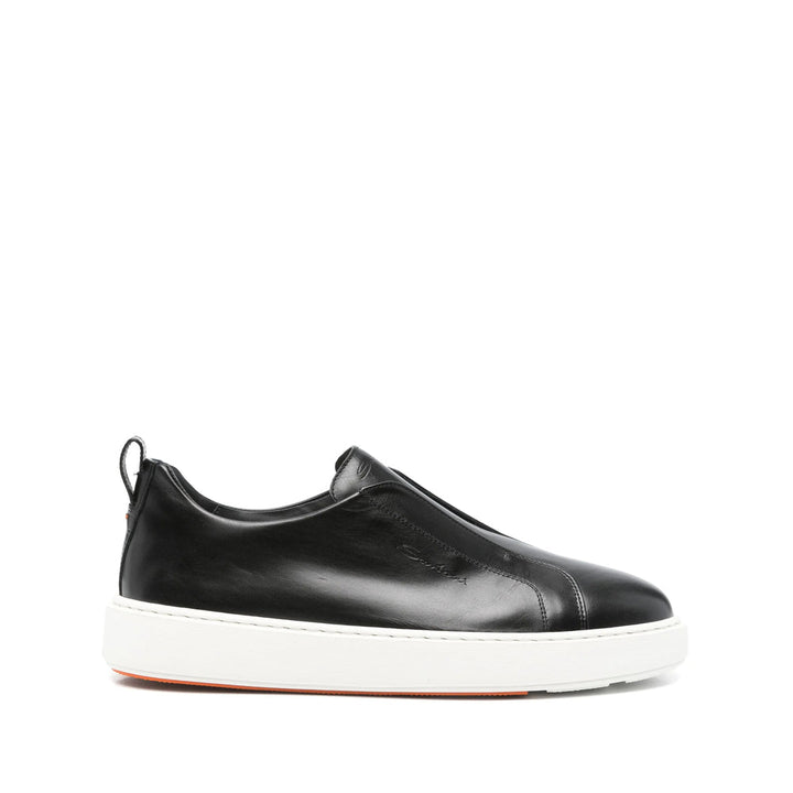 Santoni Black Trainers - Slip-Ons Men