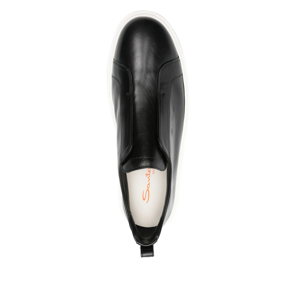 Santoni Black Trainers - Slip-Ons Men