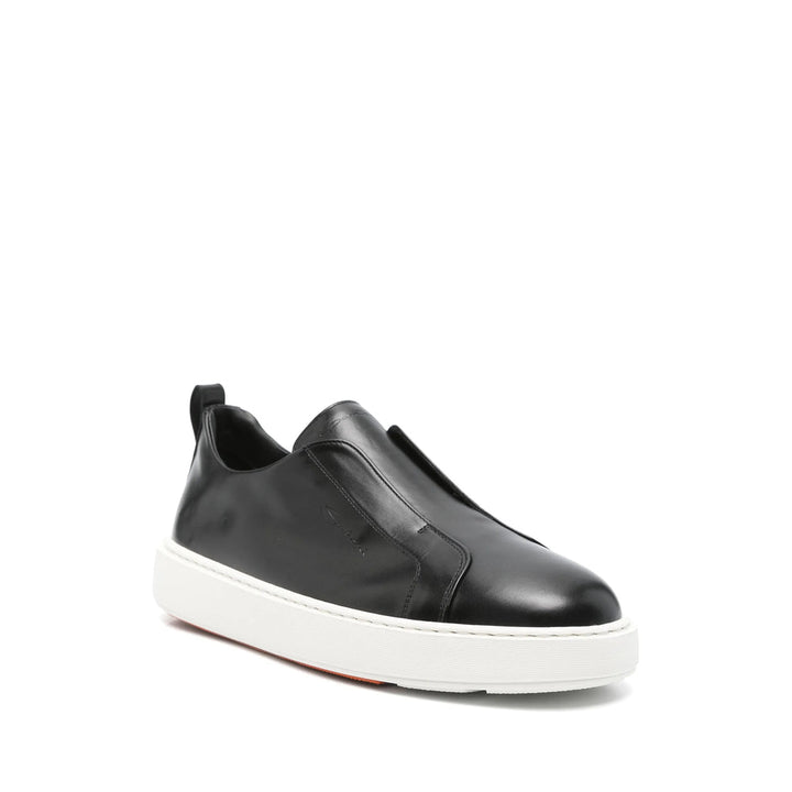 Santoni Black Trainers - Slip-Ons Men
