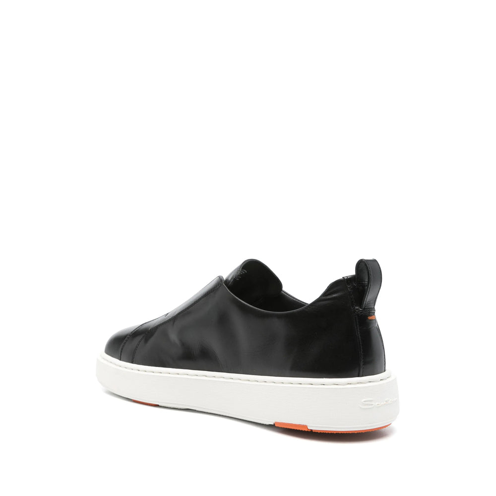 Santoni Black Trainers - Slip-Ons Men