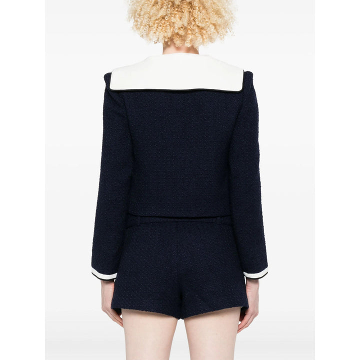 Self-Portrait Blue Jackets - Cropped Jackets Women