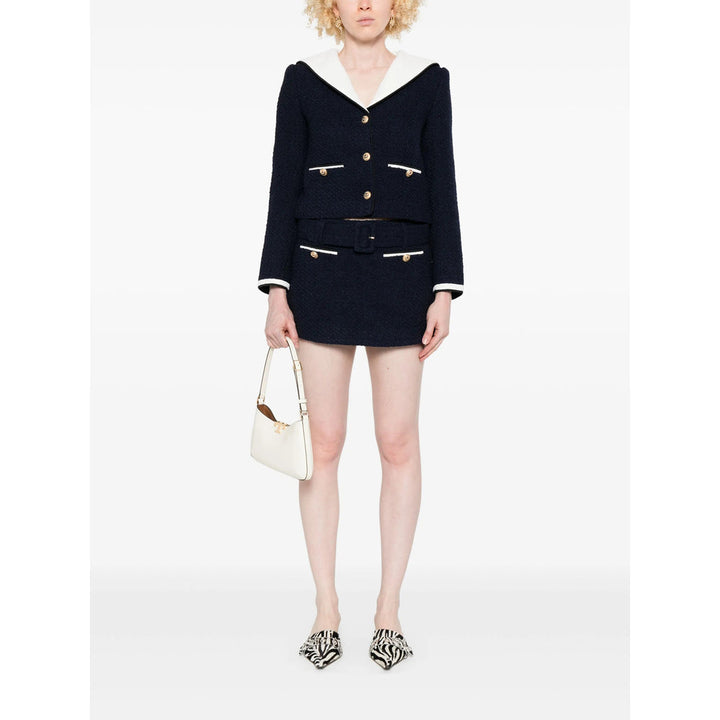 Self-Portrait Blue Jackets - Cropped Jackets Women