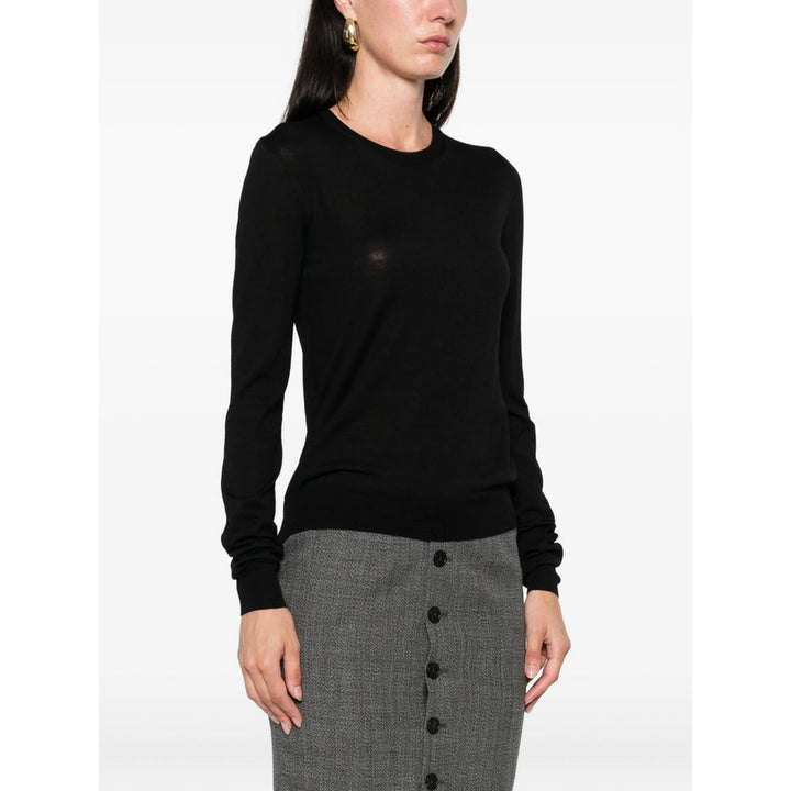 Saint Laurent Black Tops - Sweatshirts Women