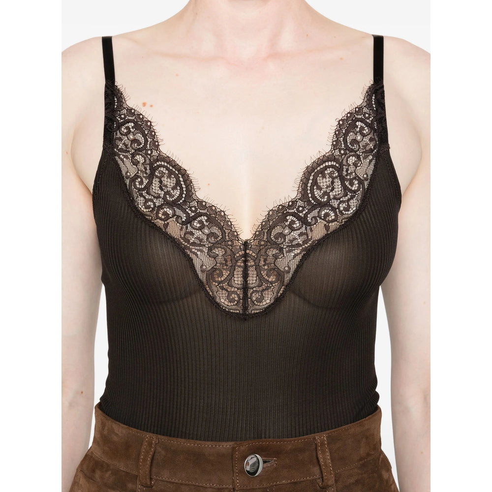 Saint Laurent Black Tops - Vests & Tank Tops Women