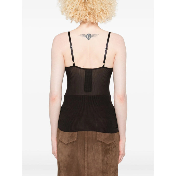 Saint Laurent Black Tops - Vests & Tank Tops Women