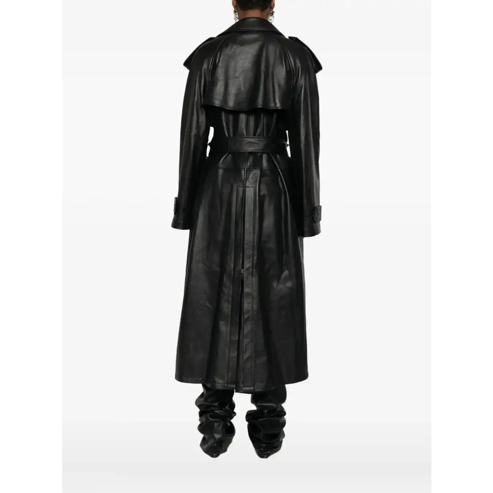 Balenciaga Black Coats - Leather Coats Women