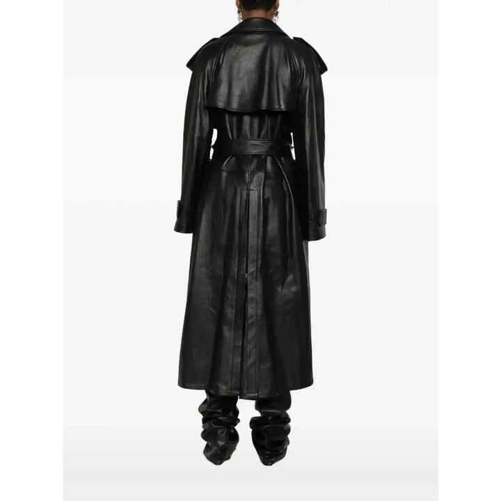 Balenciaga Black Coats - Leather Coats Women