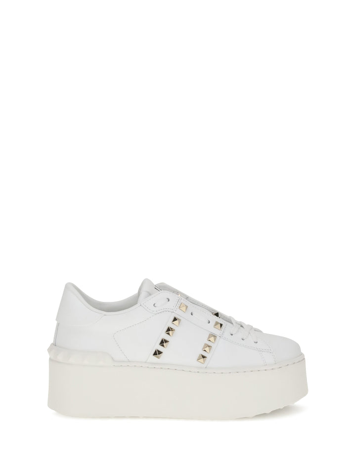 Valentino Garavani Women Rockstud Untitled Flatform Sneakers