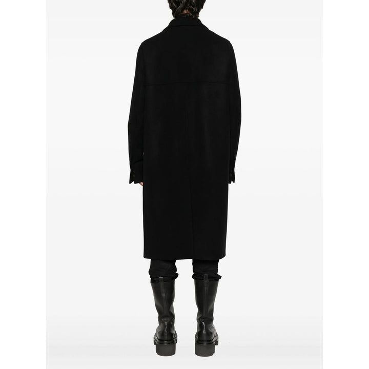 Rick Owens Black Coats - Double Breasted Coats Men