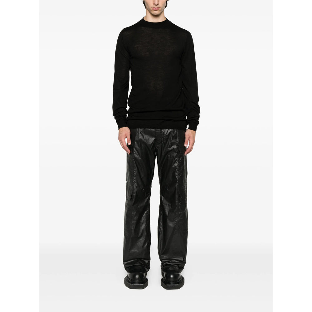 Rick Owens Black Trousers - Wide-Leg Trousers Men