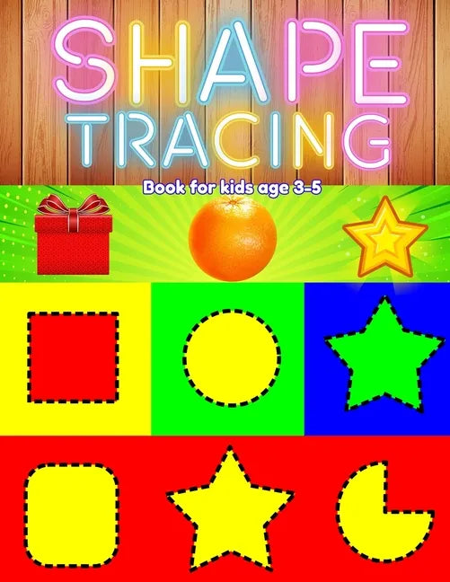 Shape tracing books for kids ages 3-5: shape, pattern, line, number, letter tracing book for preschoolers, kids, pre k, boys, girls to improve and pra - Paperback