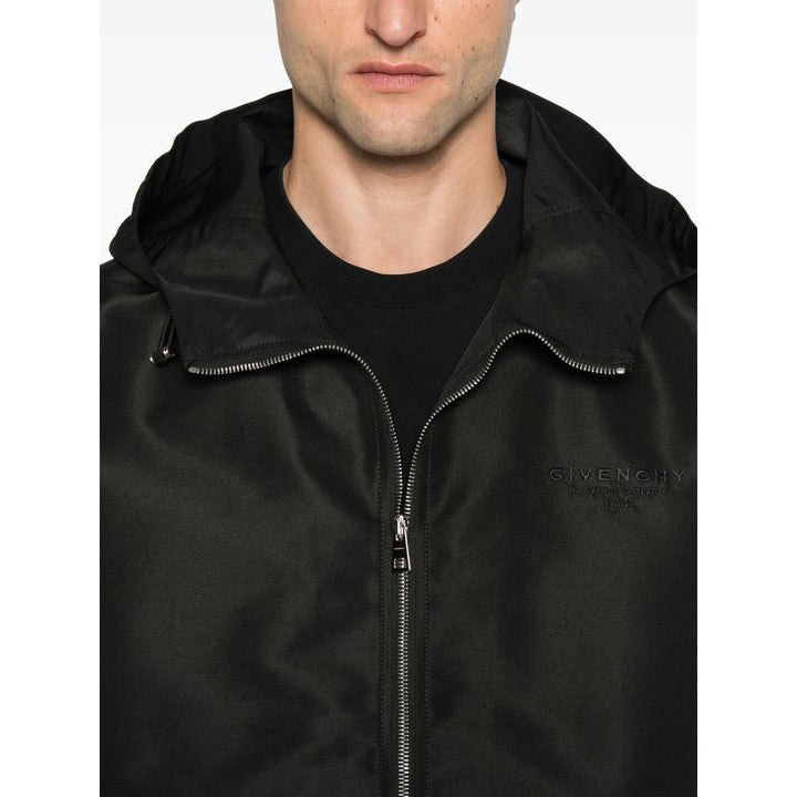 Givenchy Black Jackets - Hooded Jackets Men