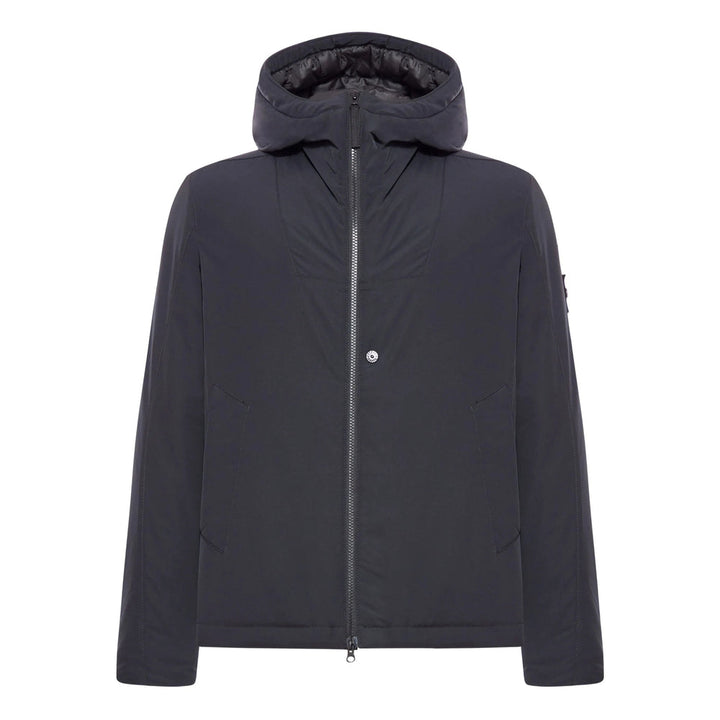 Stone Island Black Jackets - Hooded Jackets Men