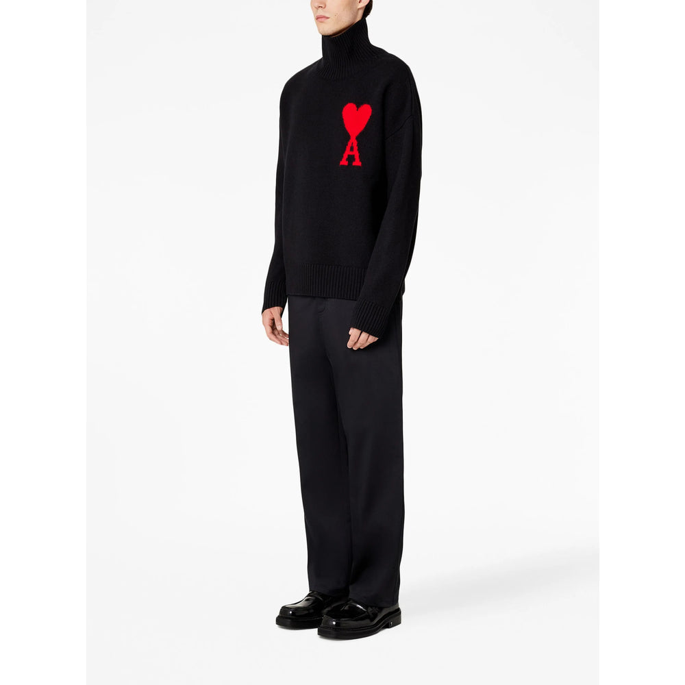 Ami Paris Black Sweaters & Knitwear - Jumpers Men