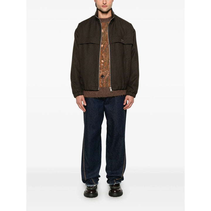 Ami Paris Brown Jackets - Bomber Jackets Men