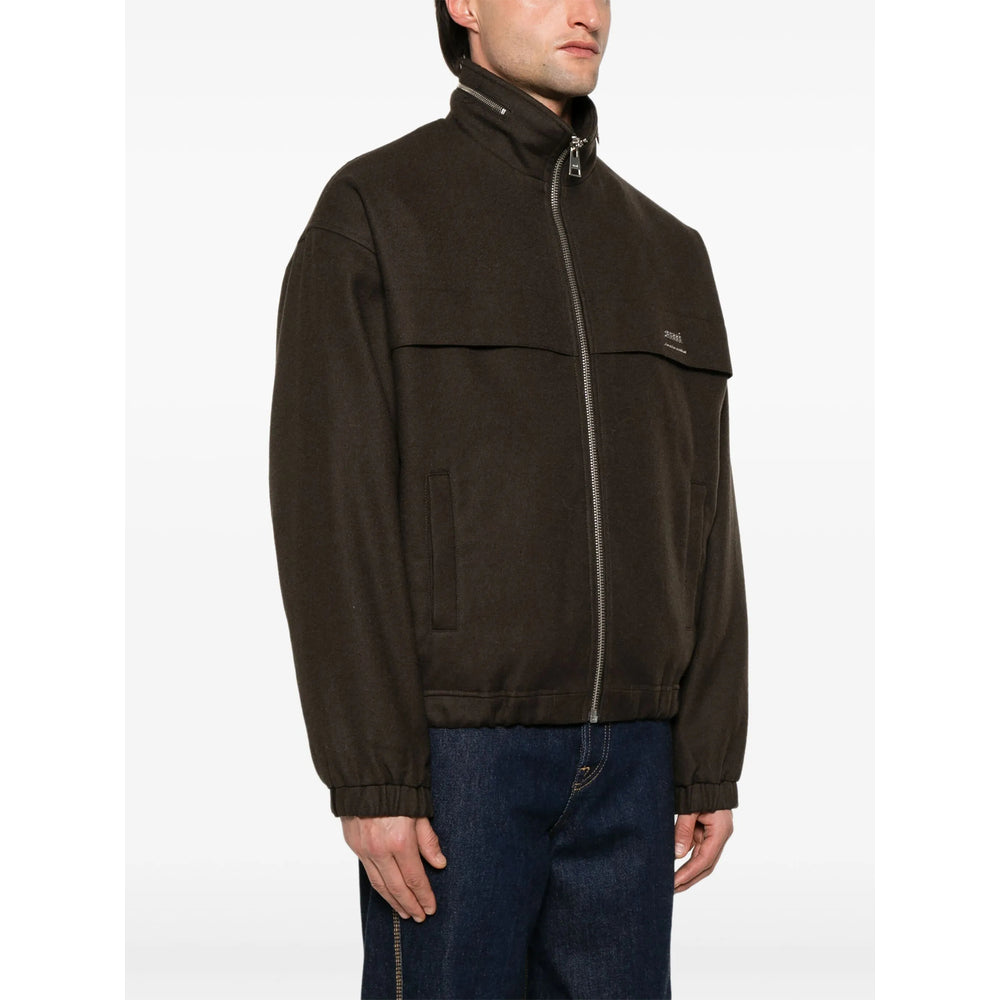 Ami Paris Brown Jackets - Bomber Jackets Men