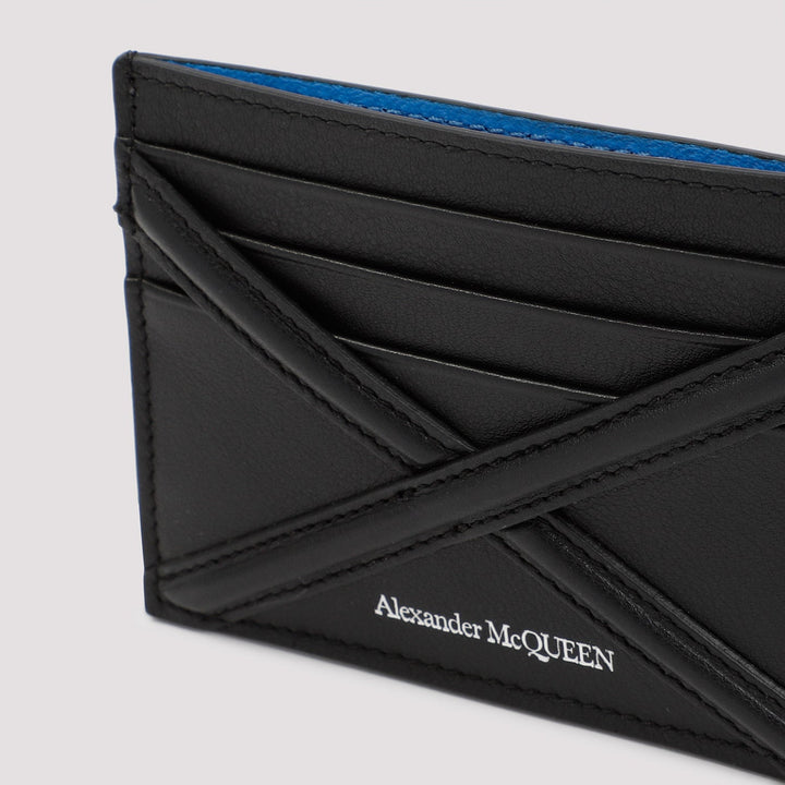 ALEXANDER MCQUEEN Mini Leather Card Holder for Men