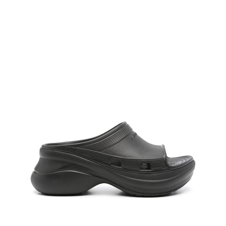 Balenciaga Black Flip-Flops & Slides Women