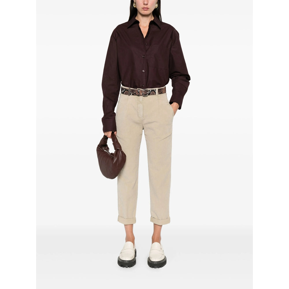 Peserico Neutrals Trousers - Straight Trousers Women