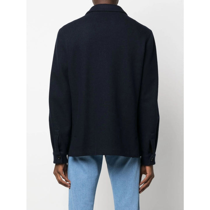 Zegna Blue Jackets - Shirt Jackets Men