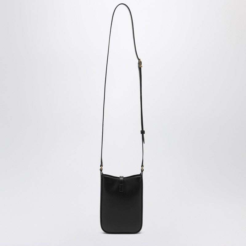 Saint Laurent Black Leather 5 To 7 Mini Bag Women