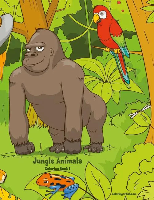 Jungle Animals Coloring Book 1 - Paperback