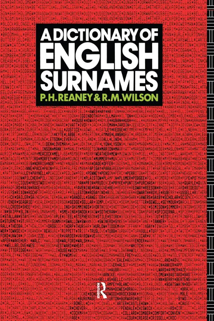 A Dictionary of English Surnames - Paperback