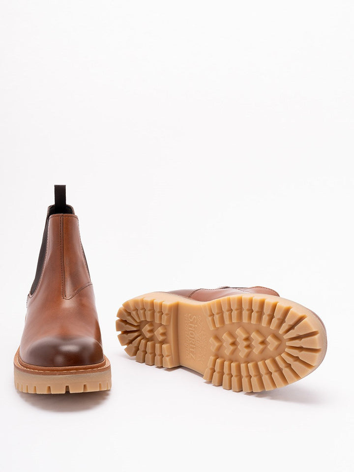 Prada Men Leather Ankle Boots