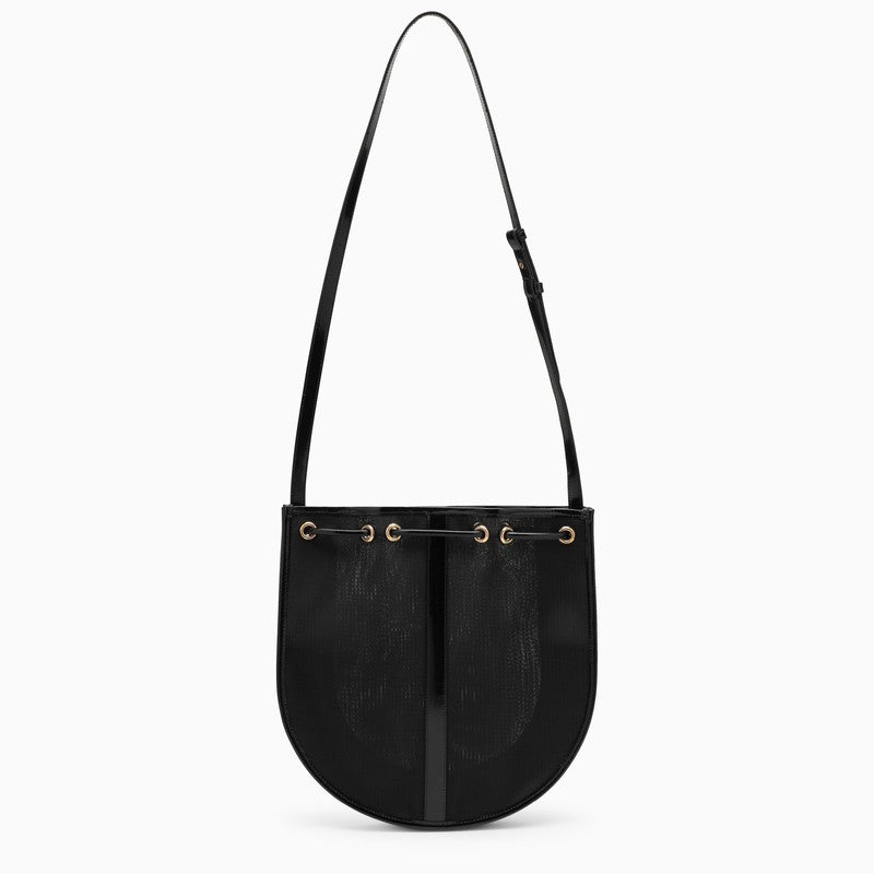 Saint Laurent Black Mesh Shoulder Bag Women