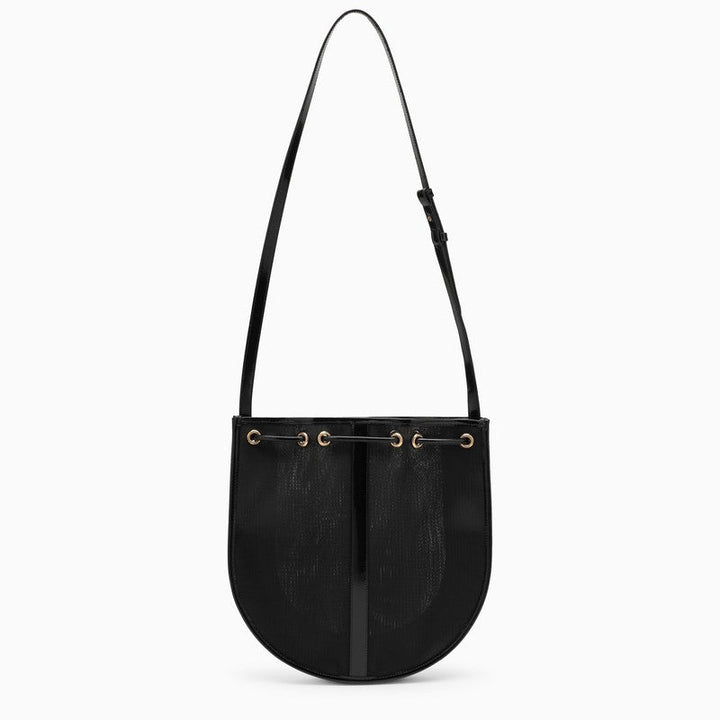 Saint Laurent Black Mesh Shoulder Bag Women
