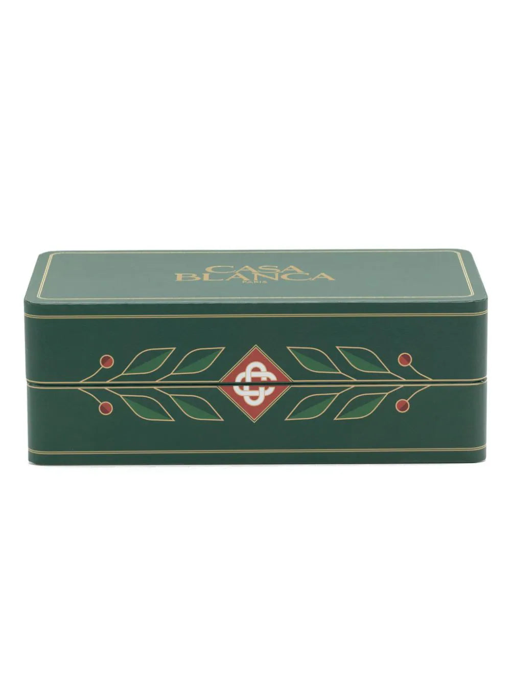 Casablanca Unisex Gold Plated Monogram Plaque Sunglasses