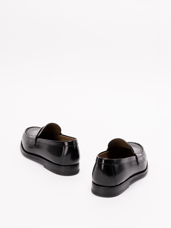 Prada Men Brushed Leather Loafers