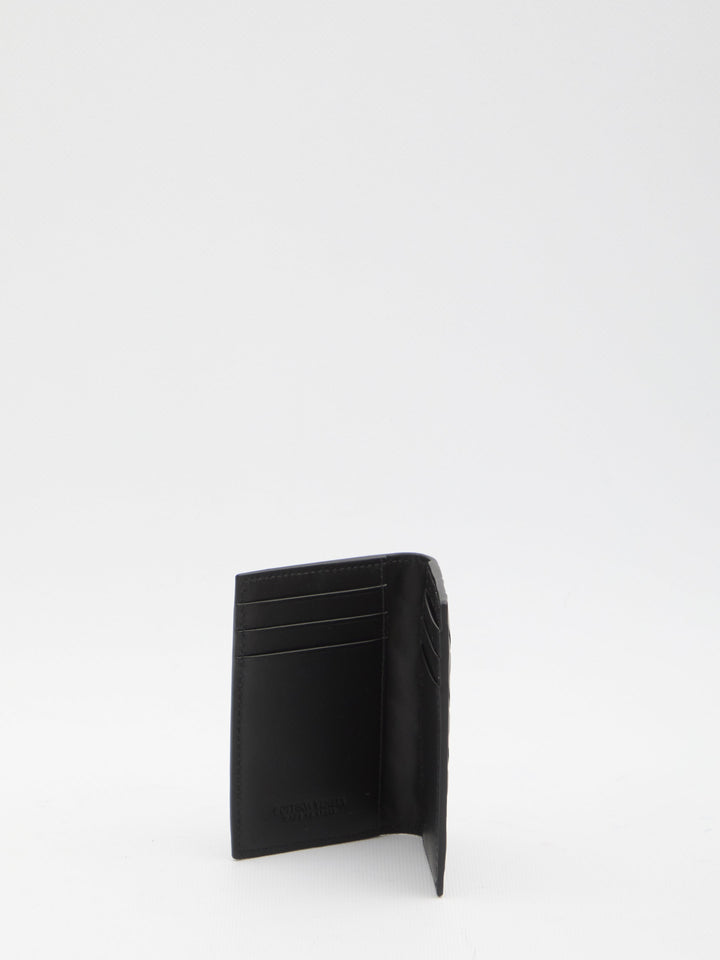 BOTTEGA VENETA Mini Intrecciato Card Holder with Flap - FW25