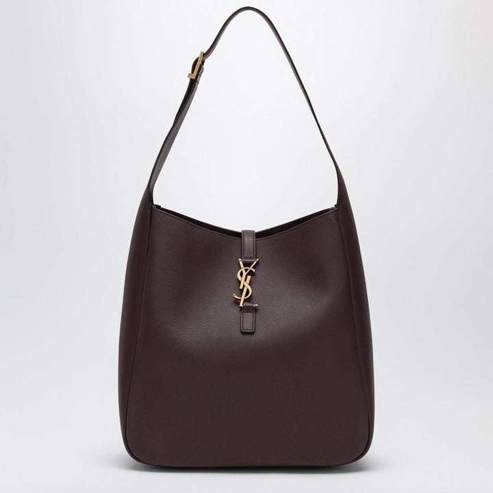 Saint Laurent Large Le 5 À 7 Brown Leather Bag Women